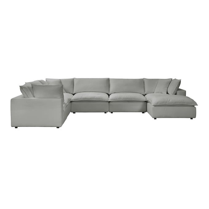 TOV Furniture Cali Slate Modular Large Chaise Sectional REN-L0090-SEC2