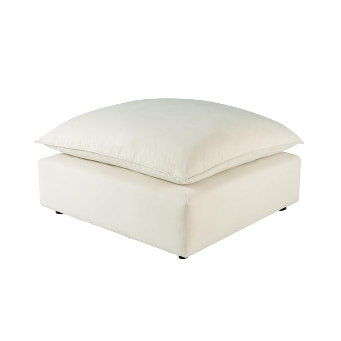 TOV Furniture Cali Natural Ottoman REN-L0095