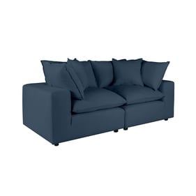 TOV Furniture Cali Navy Modular Loveseat