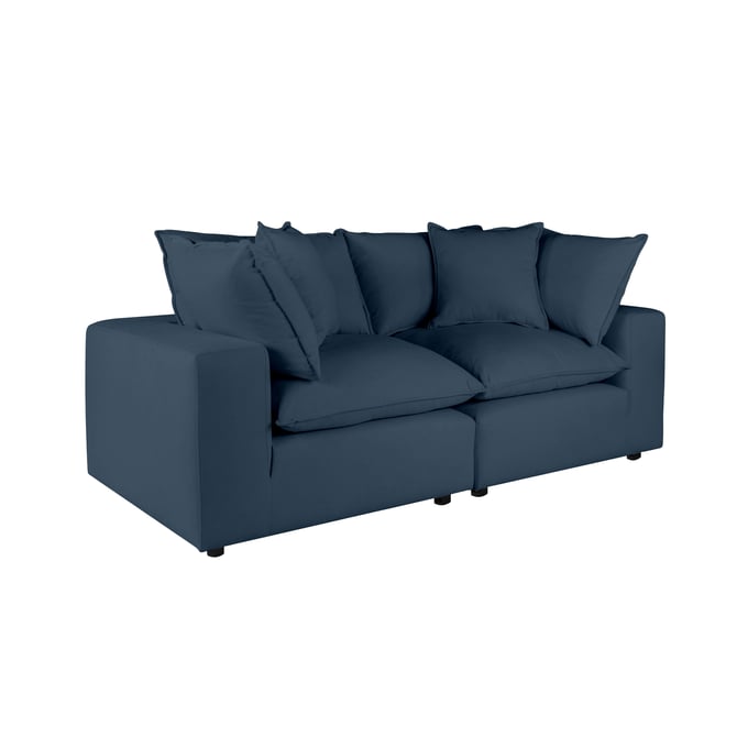 TOV Furniture Cali Navy Modular Loveseat REN-L0096-LS