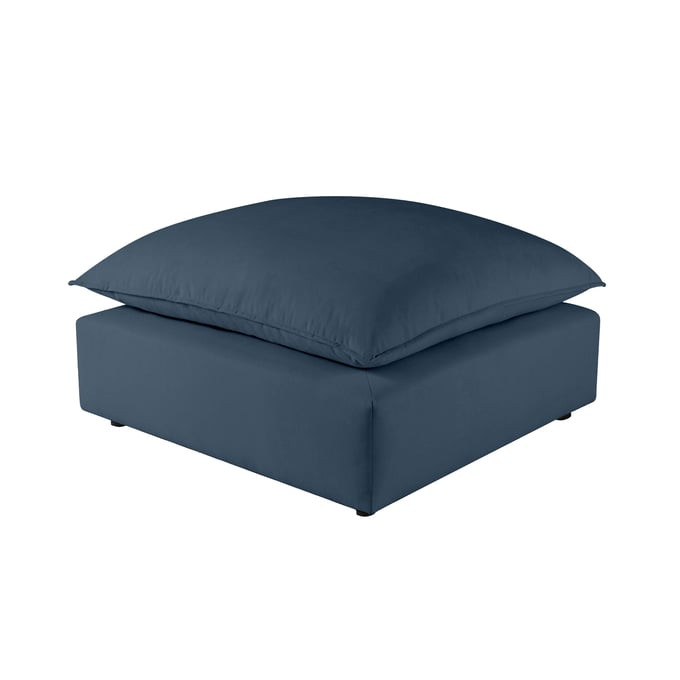 TOV Furniture Cali Navy Fabric Ottoman REN-L0097