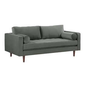 TOV Furniture Cave Grey Velvet Loveseat