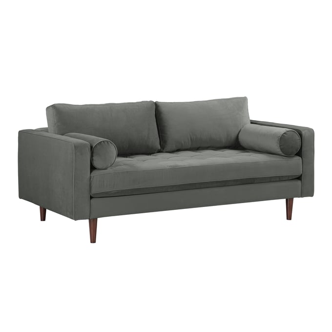 TOV Furniture Cave Grey Velvet Loveseat REN-L01142