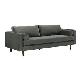 TOV Furniture Cave Grey Velvet Sofa