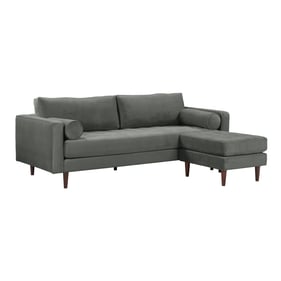 TOV Furniture Cave Grey Velvet Sectional