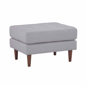 TOV Furniture Cave Grey Tweed Ottoman