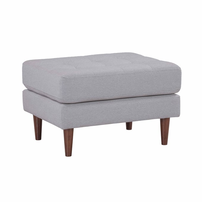 TOV Furniture Cave Grey Tweed Ottoman REN-L01210