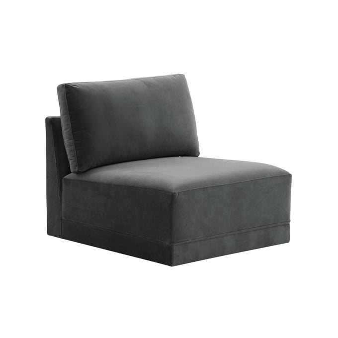 TOV Furniture Willow Charcoal Armless Chair REN-L03120-AC