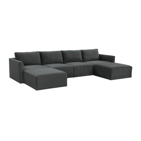 TOV Furniture Willow Charcoal Modular U Sectional