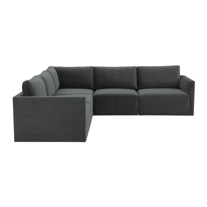 TOV Furniture Willow Charcoal Modular L Sectional REN-L03120-SEC3