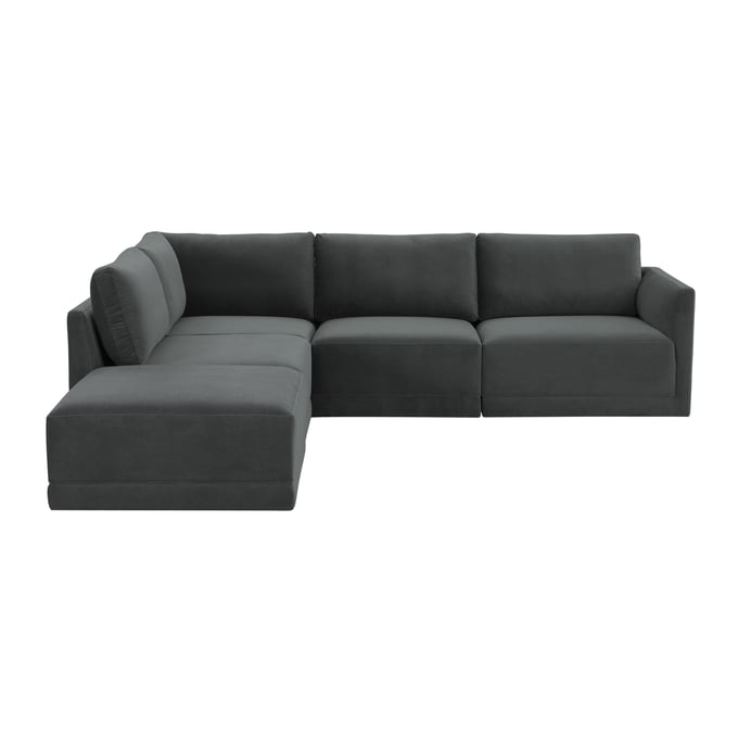 TOV Furniture Willow Charcoal Modular LAF Sectional REN-L03120-SEC4-L