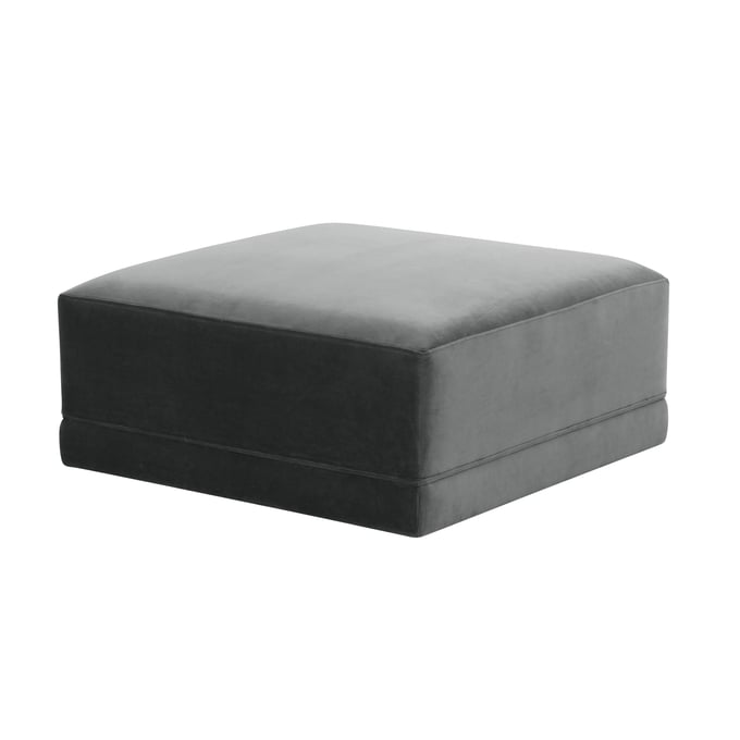 TOV Furniture Willow Charcoal Ottoman REN-L03121