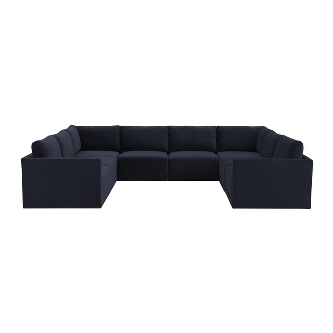 TOV Furniture Willow Navy Modular Large U Sectional REN-L03130-SEC2