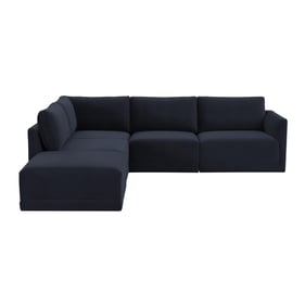 TOV Furniture Willow Navy Modular LAF Sectional