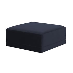 TOV Furniture Willow Navy Velvet Ottoman