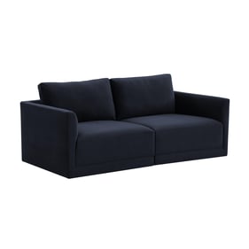 TOV Furniture Willow Navy Modular Loveseat