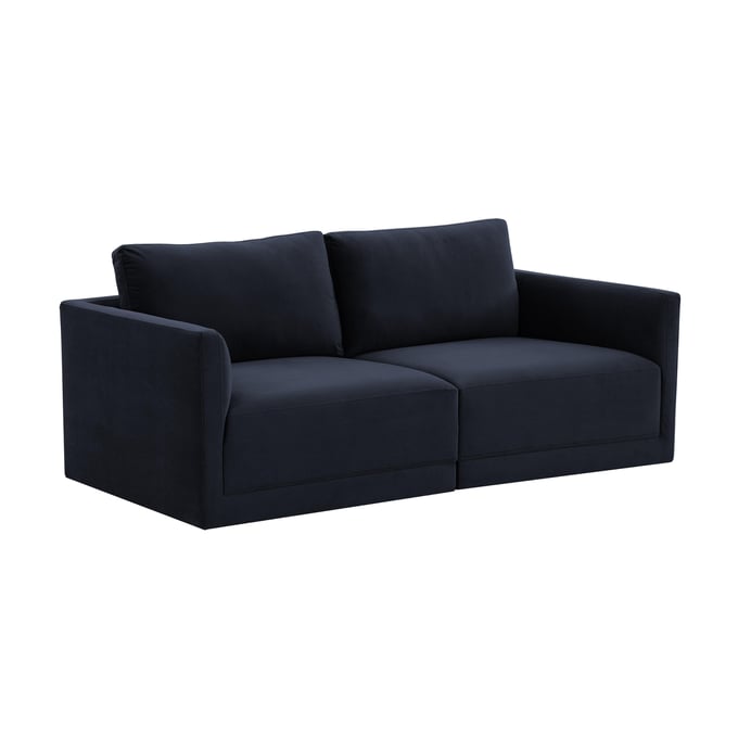 TOV Furniture Willow Navy Modular Loveseat REN-L03132