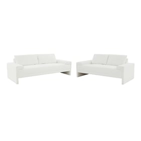 TOV Furniture Maeve White 2pc Living Room Set