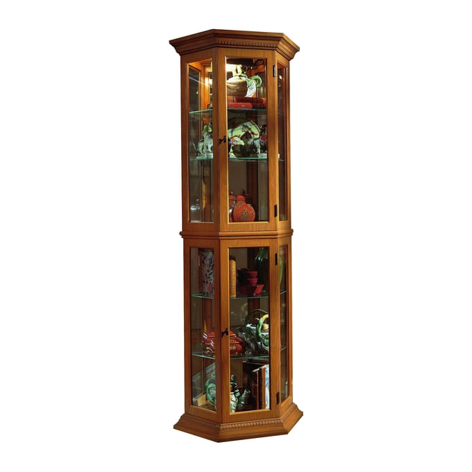 Pulaski Furniture Medium Brown Curio RH-20854