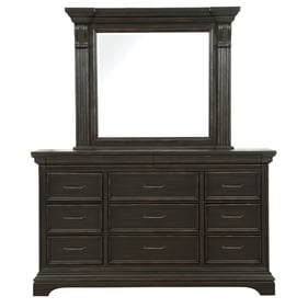 Pulaski Caldwell Brown Dresser and Mirror