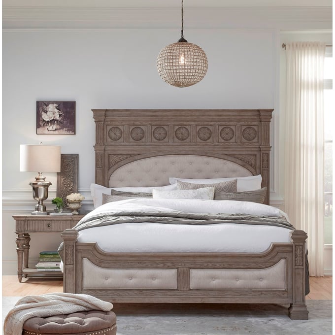 Pulaski Kingsbury Brown 2pc Bedroom Set with Queen Bed RH-P167-BR-S1