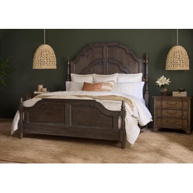 Pulaski Revival Row Brown 2pc Bedroom Set with King Panel Bed