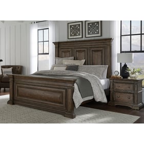 Pulaski Woodbury Brown 2pc Bedroom Set With Queen Bed