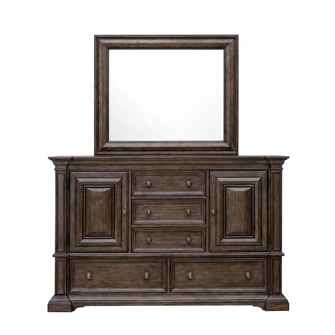 Pulaski Woodbury Dresser And Mirror RH-P35110-DRMR