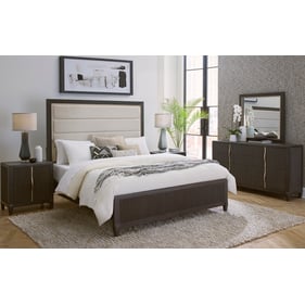 Pulaski West End Loft Brown 4pc Bedroom Set with Queen Bed