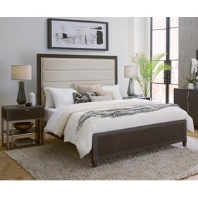 Pulaski West End Loft Brown 2pc King Bedroom Set with Accent Nightstand