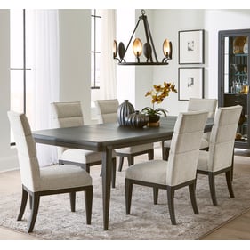 Pulaski West End Loft Brown 7pc Dining Room Set with Upholstered Chair