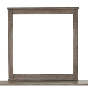 Samuel Lawrence Ruff Hewn Weathered Taupe Landscape Mirror