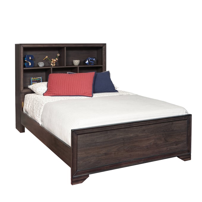 Samuel Lawrence Granite Falls Espresso Brown Full Panel Bookcase Bed RH-S462-FPB-BED