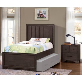 Samuel Lawrence Granite Falls Espresso Brown 2pc Bedroom Set With Twin Pane...