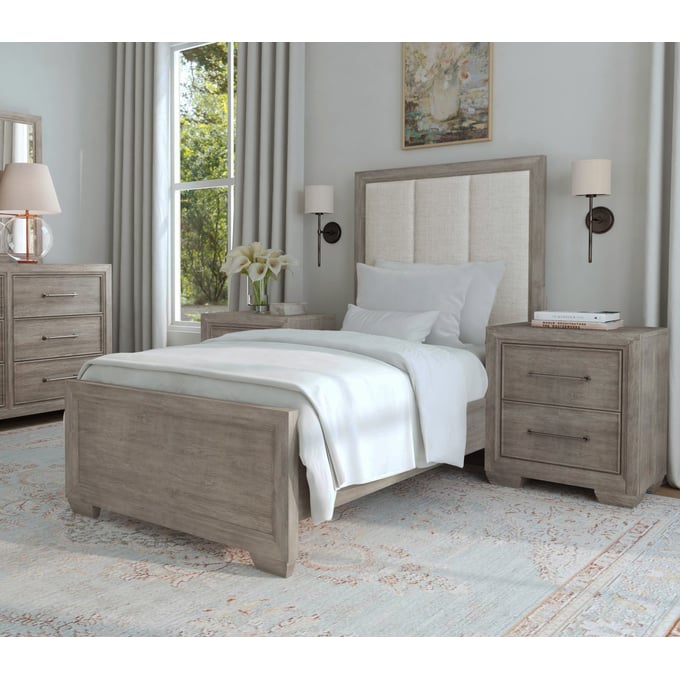 Samuel Lawrence Andover 2pc Bedroom Set With Twin Panel Bed RH-S714-YBR-S3