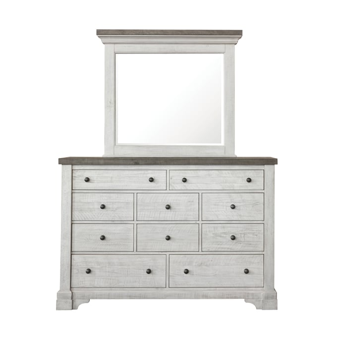 Samuel Lawrence Valley Ridge White Dresser and Mirror RH-S786-DRMR