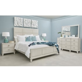 Samuel Lawrence Madison Natural 4pc Bedroom Set with Queen Panel Bed