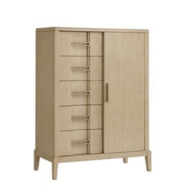 Samuel Lawrence Kendall Natural Sliding Door Chest with Drawers