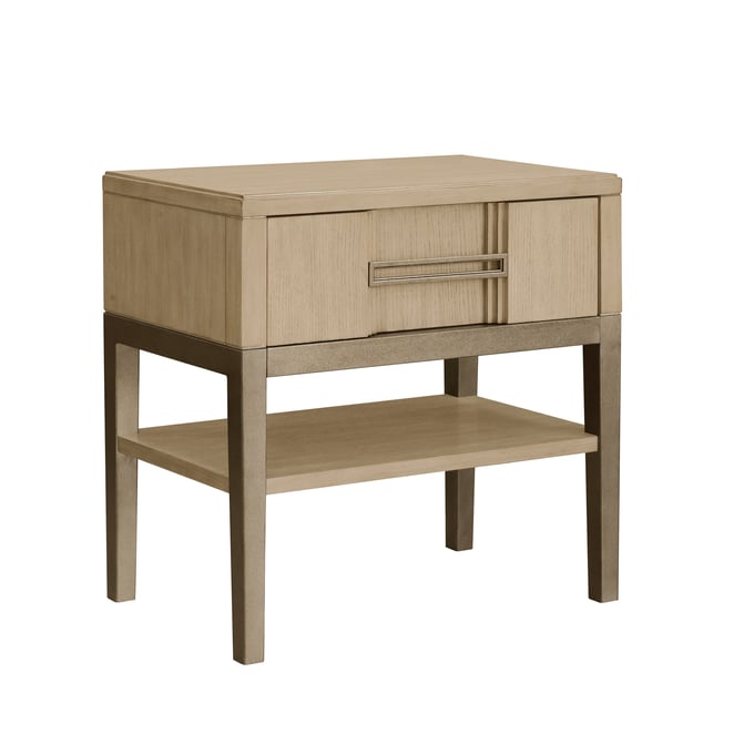 Samuel Lawrence Kendall Natural Metal Base Nightstand with Storage RH-S952-055