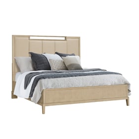 Samuel Lawrence Kendall Natural Queen Upholstered Panel Bed