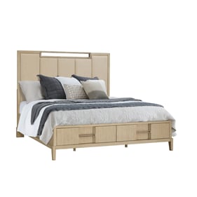 Samuel Lawrence Kendall Natural Queen Upholstered Storage Bed