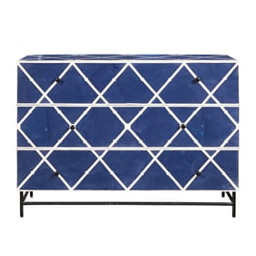 Pulaski Navy Blue 3 Drawers Accent Chest