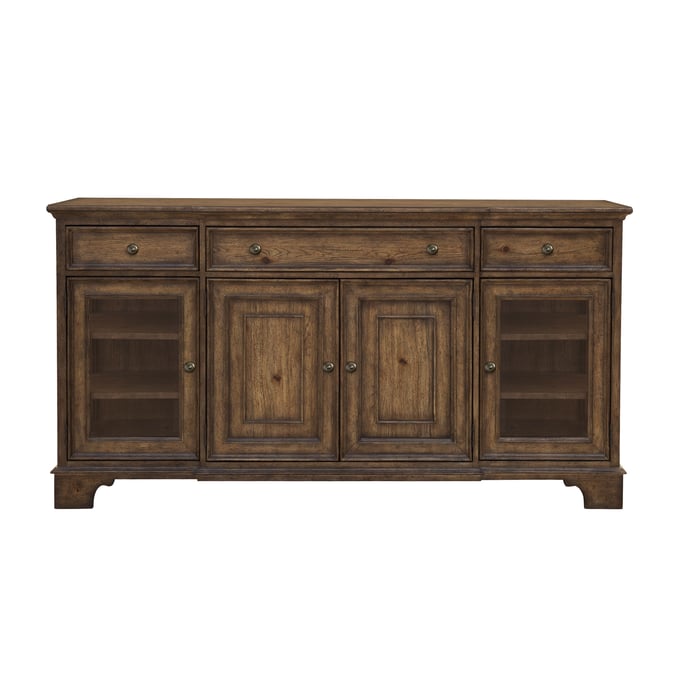 Pulaski Revival Row Brown 3 Drawers Buffet RH-P348302