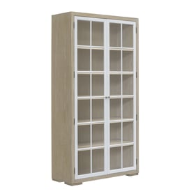 Pulaski Accents Contemporary 5 Shelf Glass Door Bookcase