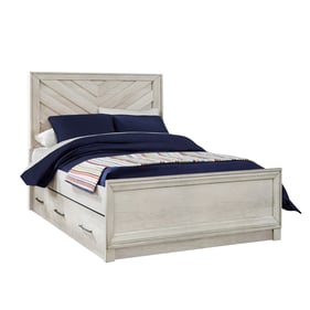 Samuel Lawrence Riverwood Gray Full Panel Bed with Trundle