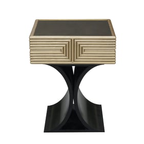 Pulaski Accents Gold Black Geometric Spot Table