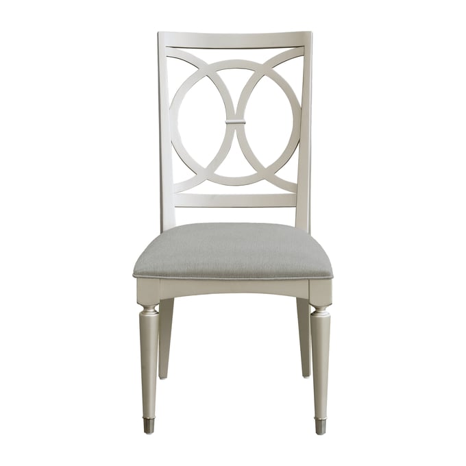 2 Pulaski Zoey Silver Wood Back Side Chairs RH-P344260