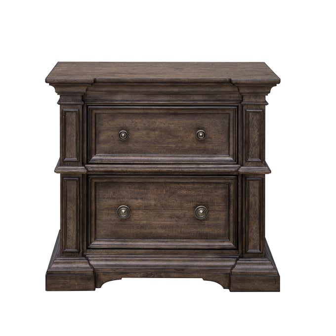 Pulaski Woodbury Brown 2 Drawers Nightstand RH-P351140