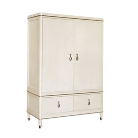 Pulaski Grace White Armoire with Storage Drawers