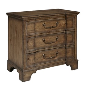 Pulaski Revival Row Brown 3 Drawers Nightstand